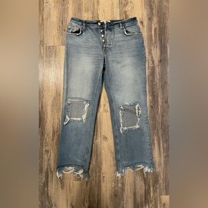 We The Free - Free People Maggie Mid Rise Jeans - Size 27